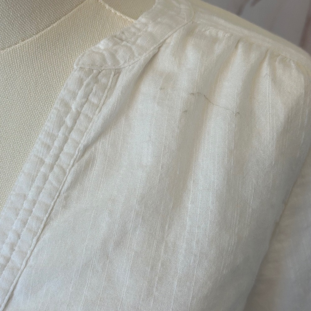 Old Navy Lightweight Popover Women's White Tunic Size XS - Picture 9 of 11